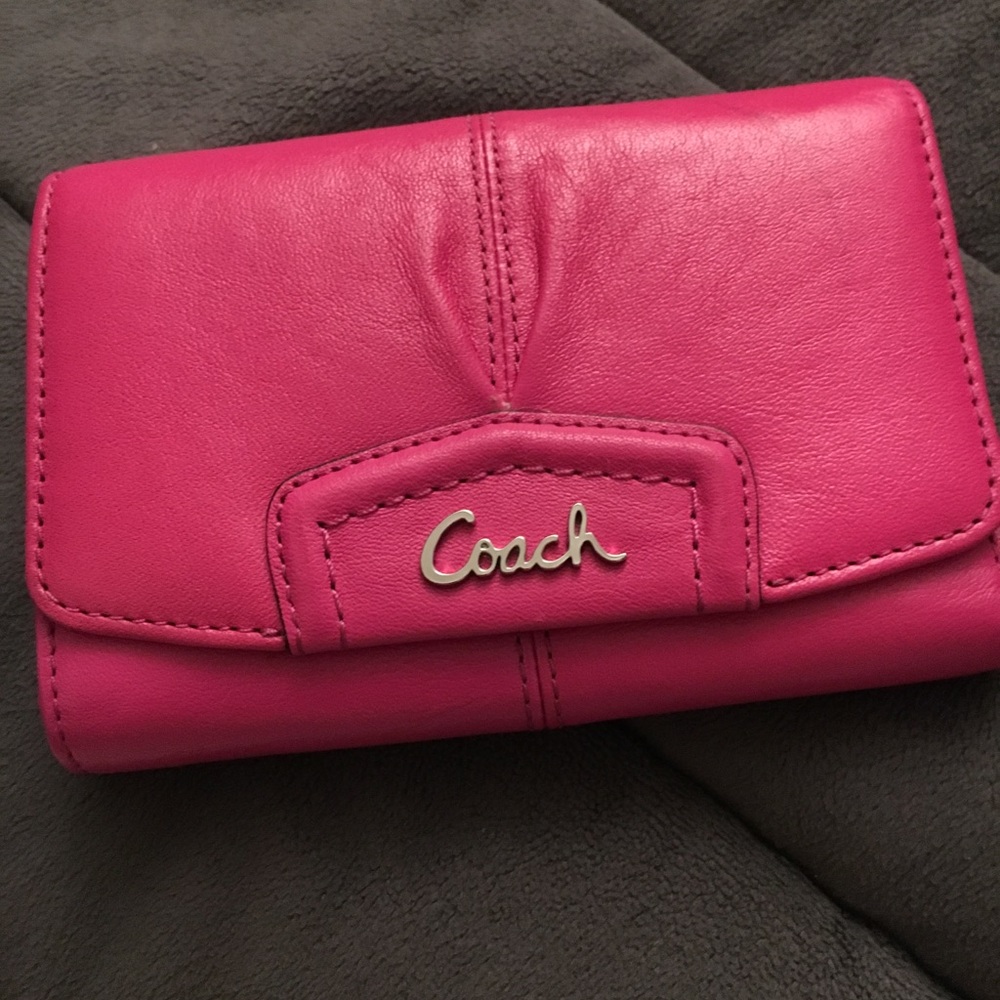 Pink coach wallet
